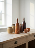 Bouteille de Cidre Ancienne en Grès – Artisanat Normand (Fin XIXe) - LVR