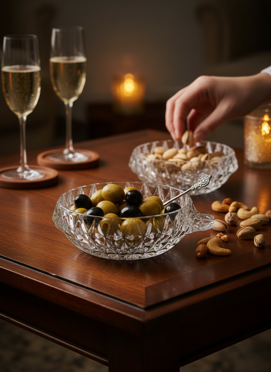 Coupelle Antique en Cristal Taillé Main : L'Éclat "Pointes de Diamant" - LVR