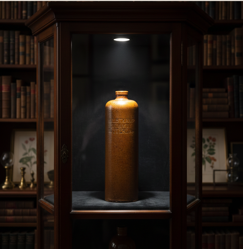 Bouteille de Gin Antique en Grès – Hulstkamp & Zoon & Molyn (Rotterdam, 1860-1920) - LVR