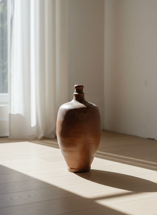 Amphore Artisanale en Terre Cuite – Brut & Chic (Années 70) - LVR