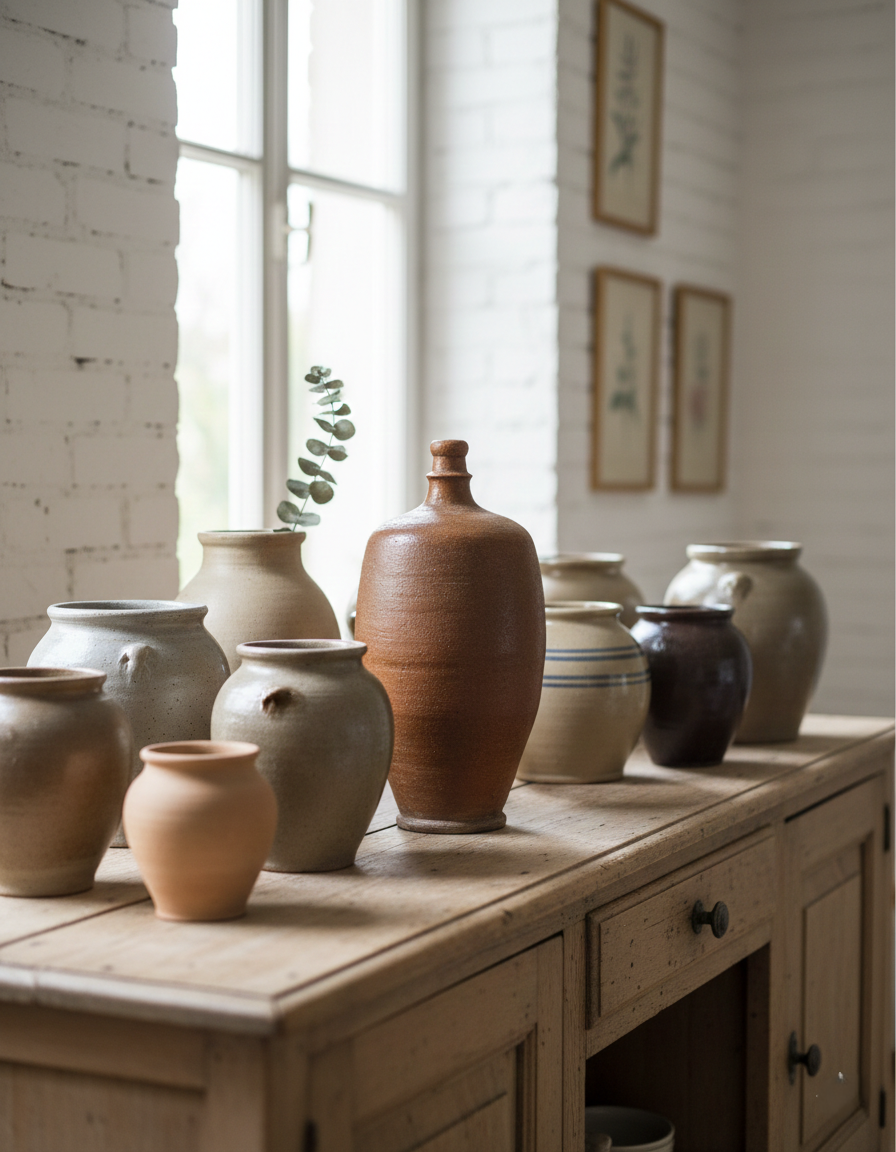 Amphore Artisanale en Terre Cuite – Brut & Chic (Années 70) - LVR