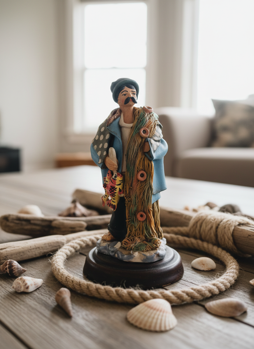 Figurine Marin Pêcheur : L'Âme du Vieux Loup de Mer (Années 60-70) 🎣⚓ - LVR