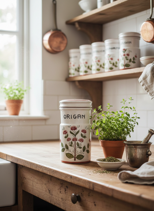 Authentique Pot d'Apothicaire "Origan" – Made in Italy (Années 40) - LVR