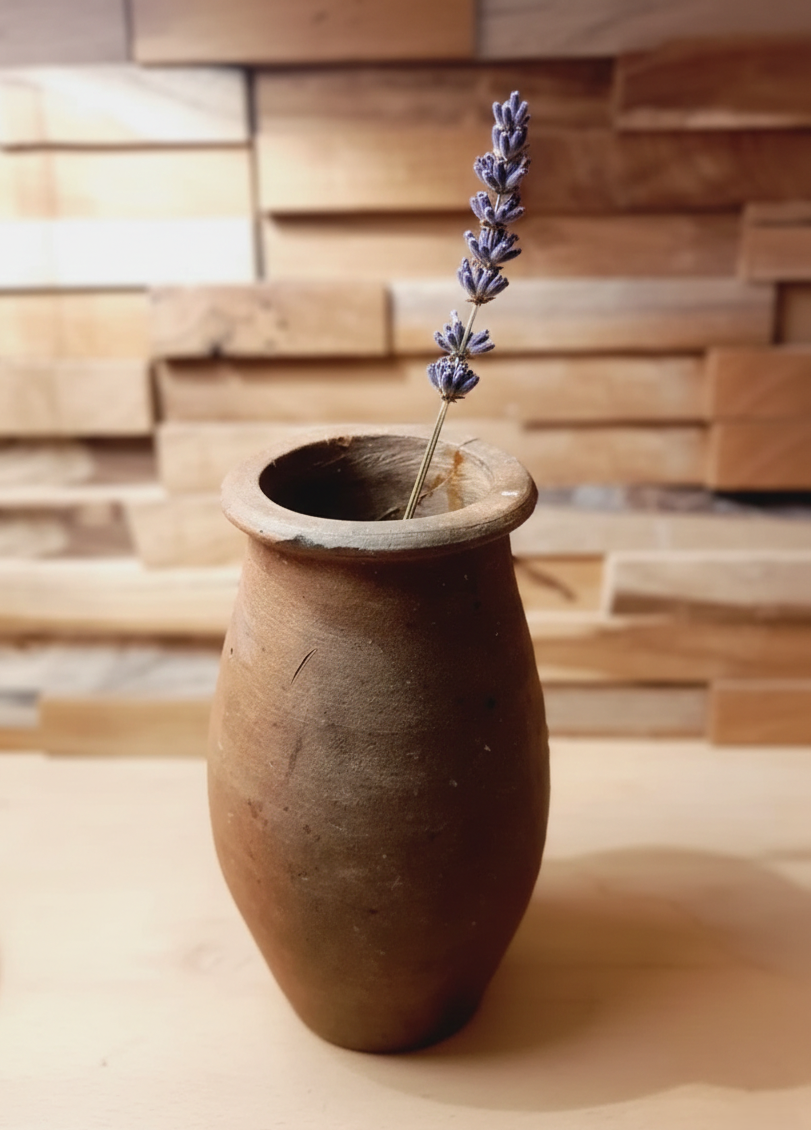 Petit Vase en Grès Artisanal : Beauté Brute & Wabi-Sabi (Années 60-70) - LVR