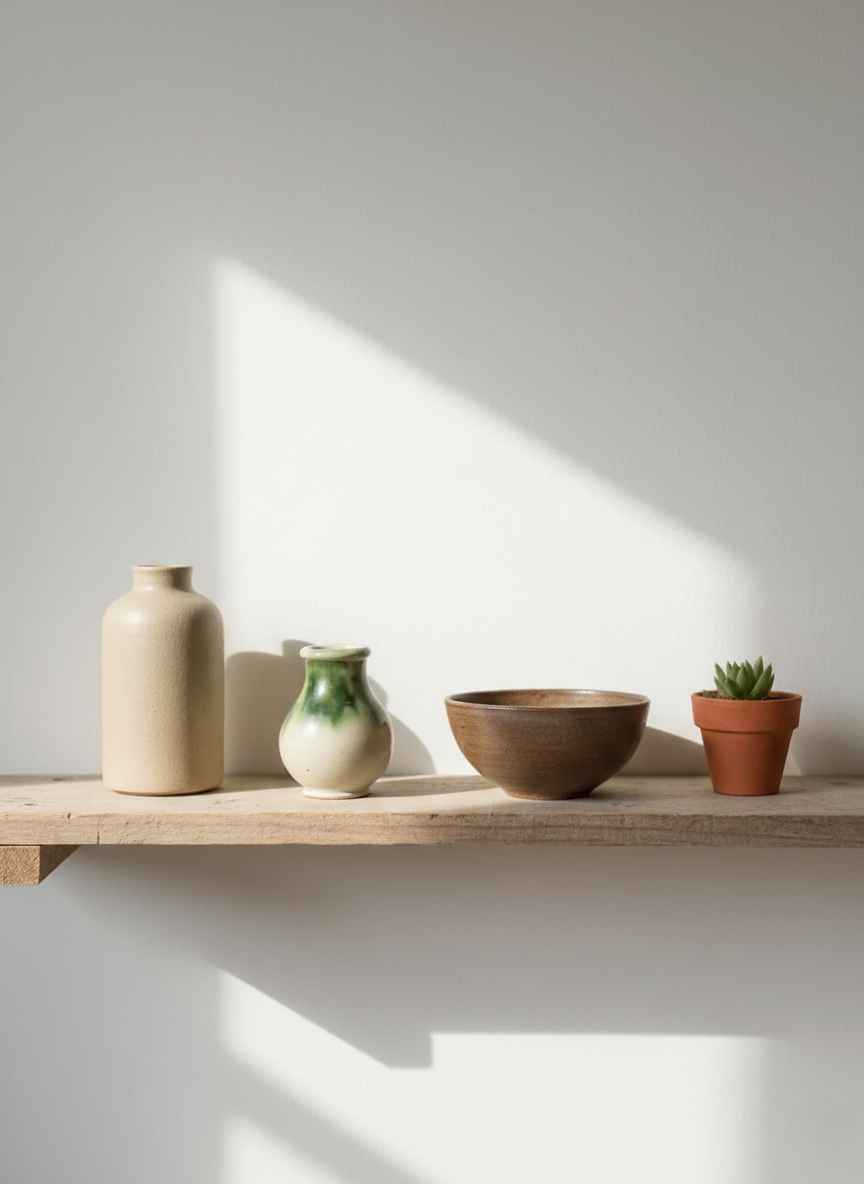Petit Vase Soliflore Artisanal – Céramique "Goutte" Vert & Beige - LVR