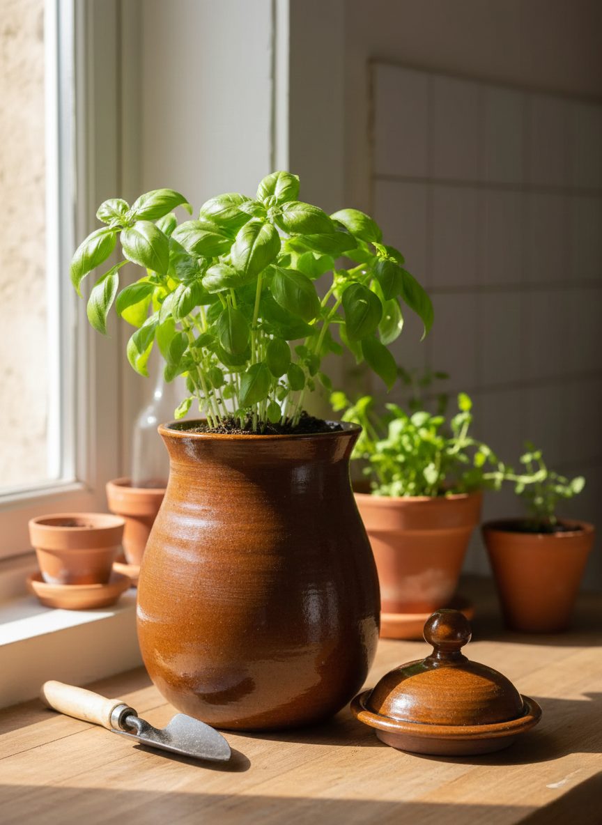Pot à Confit en Grès avec Couvercle – Lou Calabert (Ardèche, France) - LVR