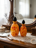 Duo Flacons de Toilette Vintage Verre Jaspé Art Déco : Le Charme Flamboyant (1930) - Lot 2