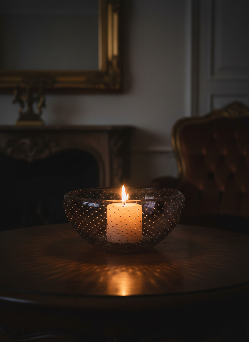 Le Joyau des Tsars : Coupe Val Saint Lambert en Cristal Bullé Rose (3,3 kg) - LVR