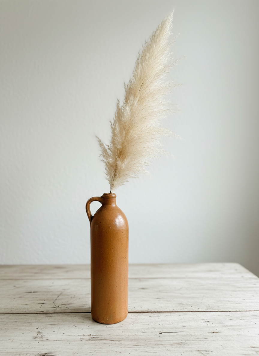 Bouteille Selters Antique en Grès Brun – Sceau "Schwalheim" (1860-1900) 29 cm - LVR