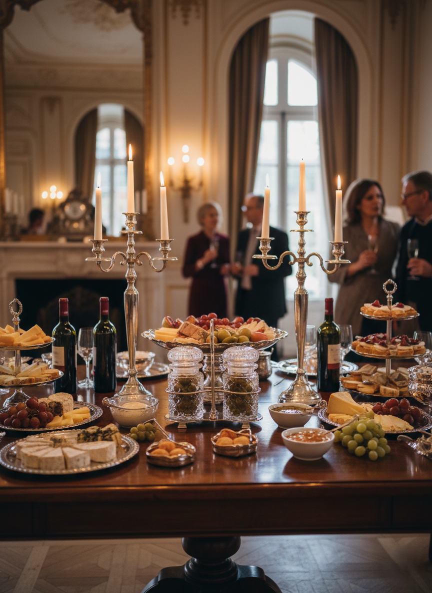 Serviteur à Condiments Art Déco – Métal Argenté & Verre Taillé – Vers 1930 - LVR