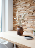 Vase Sculptural en Bois Tourné : Design Minimaliste et Coupe Asymétrique 🪵 - LVR