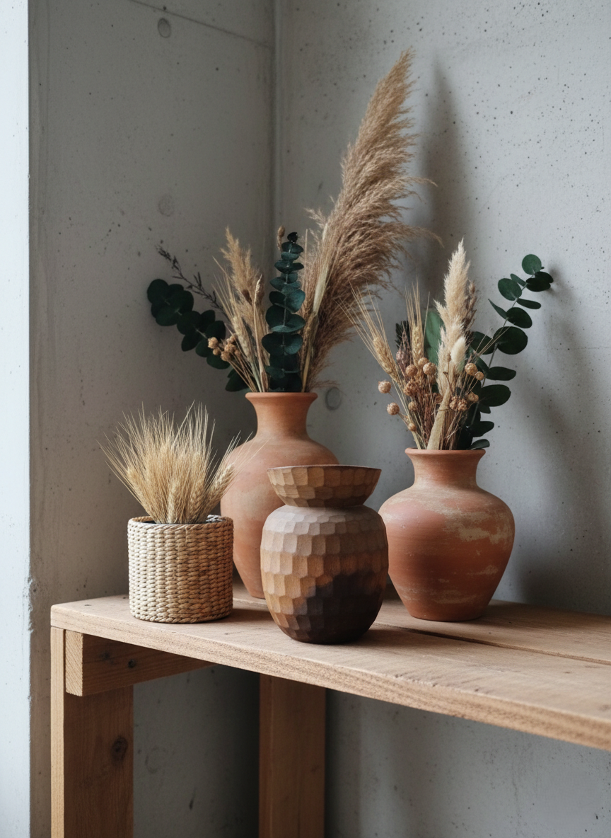 Vase Sculptural en Bois Tourné : Design Minimaliste et Coupe Asymétrique 🪵 - LVR